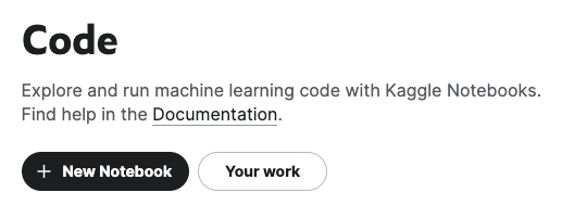Kaggle Notebooks