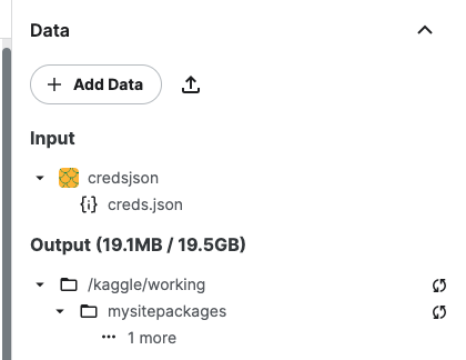 creds.json in Kaggle files