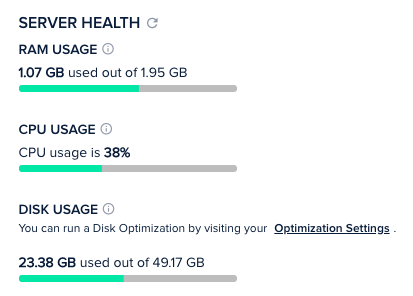 Cloudways Server Health Panel
