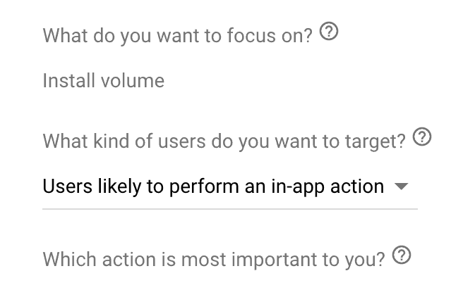in app action