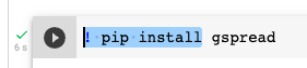 pip install in Google Colab