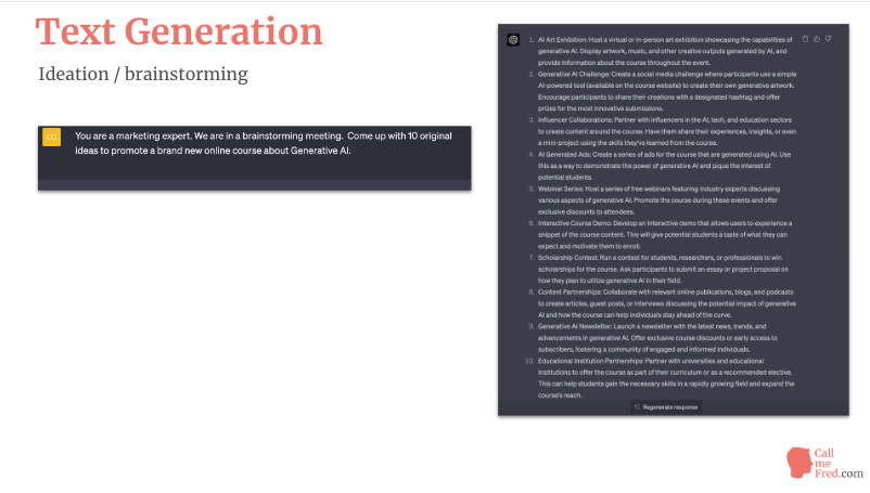 ChatGPT Brainstorming