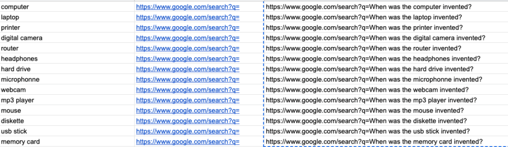 concatenate google sheets