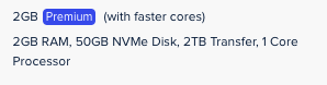 Cloudways server specs